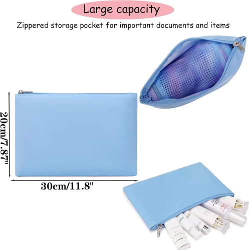 Miniatura 7 de Mochila de malla para niñas, mochila escolar semitransparente para adolescentes, bolsas de malla con bolsa de maquillajebolsa para lápices, Un