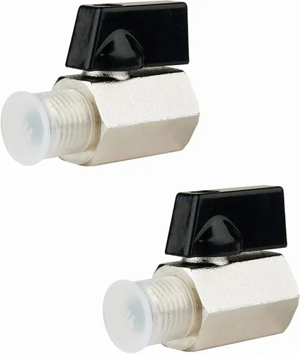 Miniatura 10 de EFIELD 1/4 Válvula de bola de latón de 1/4 "hembra NPT X 1/4" macho NPT válvula de cierre roscada, (MINI001)