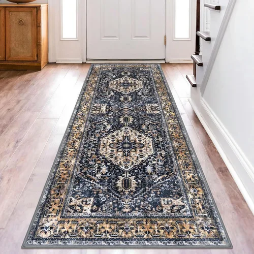 Miniatura 111 de KOZYFLY Alfombra Pequeña de Área 2x3 Pies Alfombras para Entrada Lavable Boho Alfombra de Entrada Antideslizante Tapete de Puerta Interior Entrada