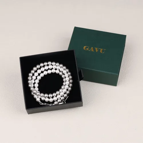 Miniatura 6 de GAVU Collar de perlas de concha para hombre, Piedra