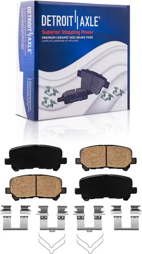 Miniatura 23 de Detroit Axle - Kit de freno delantero para Nissan Altima Sentra 07-10, repuesto de pastillas de freno de cerámica de freno de disco 2007 2008 2009