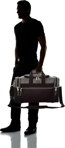 Miniatura 7 de Bolsa de lona, de DALIX, para el gimnasio, para viajar, 17 pulgadas