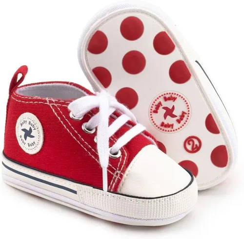 Miniatura 7 de Zapatos deportivos de lona de lona para bebés y niñas, suela antideslizante suave, suela antideslizante