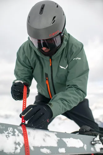 Miniatura 4 de Giro Grid - Casco esférico de esquí de nieve para hombres y mujeres, diseñado para guías de campo, campo lateral y atletas de turismo Verde Trail
