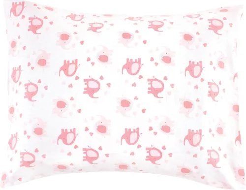 Miniatura 3 de Luvable Friends Fundas de almohada unisex para bebé, diseño de elefante básico para niña, talla única