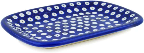 Miniatura 24 de Auténtico plato de cerámica polaca de 10 pulgadas en diseño amarillo hecho a mano en Bolesławiec Polonia por Ceramika Bona + certificado