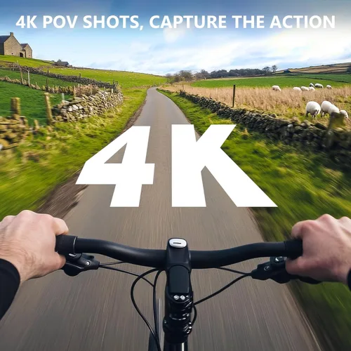 Miniatura 3 de toberto Cámara de acción de pulgar 4K, mini cámara corporal con WiFi, cámara POV de grabación de manos libres magnética de 150°, estabilización EIS