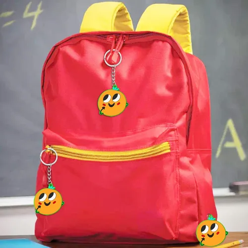 Miniatura 3 de El paquete de 60 llaveros naranja para fiesta incluye 20 llaveros, 20 etiquetas de agradecimiento y 20 bolsas de regalos para baby shower, regalo