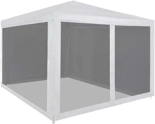 Miniatura 27 de vidaXL Gazebo, Tienda de campaña con 4 paredes laterales de malla, toldo de refugio para eventos de fiesta al aire libre, pabellón de glorieta