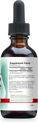 Miniatura 4 de Why Not Natural Gotas orgánicas de vitamina B12 y vitamina A líquida