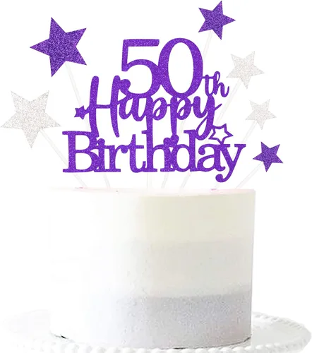 Miniatura 38 de Decoración brillante para tarta de primer cumpleaños feliz con estrella, adornos personalizados para tarta de 1 cumpleaños, decoraciones de fiesta