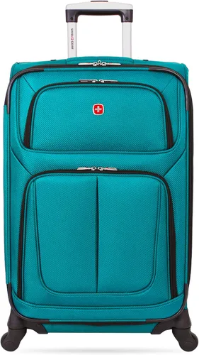 Miniatura 9 de SwissGear - Equipaje suave expandible Sion con ruedas, verde azulado