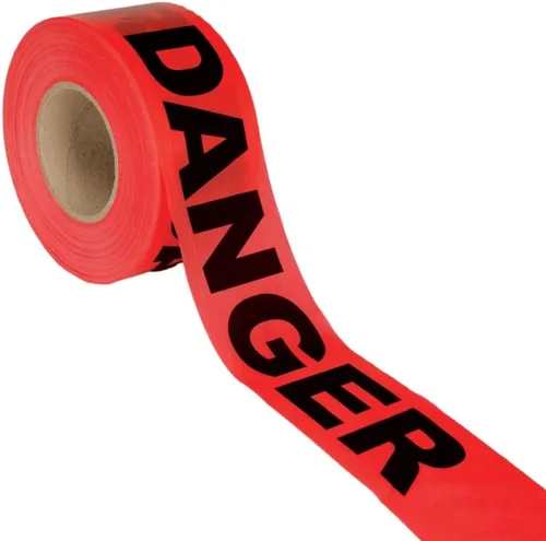 Miniatura 6 de Cordova Safety Products - T15211 Pro Pack - Cinta de barricada de peligro, juego de 12 rollos, cada rollo mide 3 pulgadas x 1000 pies, rojo, 3