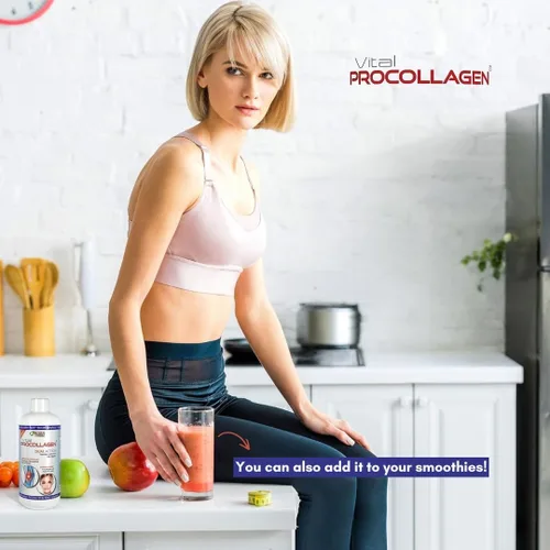 Miniatura 9 de Natural Energy Vital Procollagen - Proteína de colágeno hidrolizada líquida con ácido hialurónico y sulfato de glucosamina condroitina factor