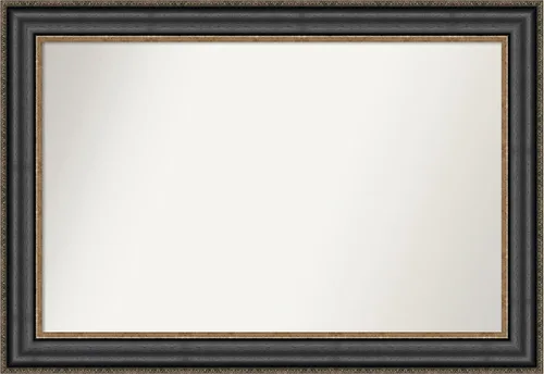 Miniatura 49 de Amanti Art Espejo personalizado, espejo de baño negro puente, espejo de pared o espejo de tocador de baño sobre el fregadero (26 x 26 pulgadas)