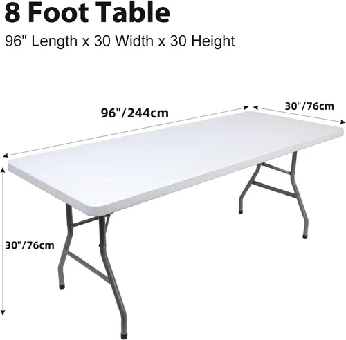 Miniatura 4 de BDDC - Mantel ajustable para mesas rectangulares, manteles para fiestas, bodas, banquetes y festivales (color negro, 8 pies)