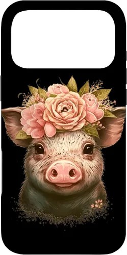 Miniatura 22 de Pig with Leopard Headband Flower Cute Pig Lover Case for iPhone 17