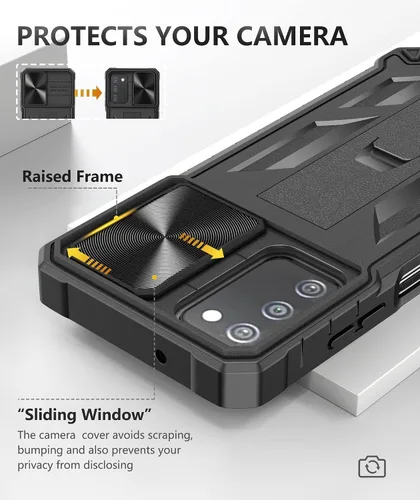 Miniatura 2 de SOiOS Funda protectora para Samsung Galaxy A03s: protección completa a prueba de caídas de grado militar con soporte Carcasa resistente a prueba