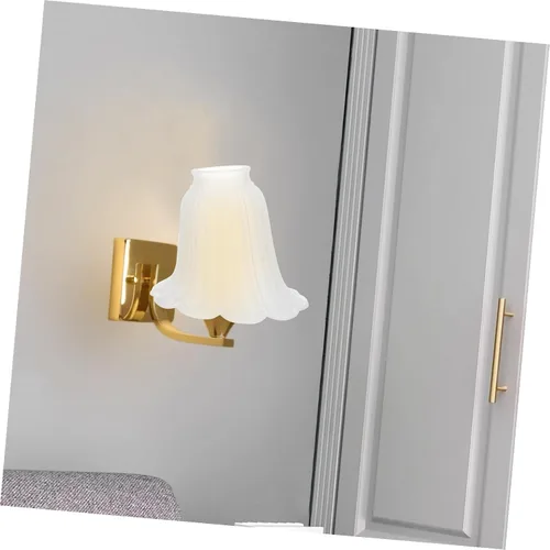 Miniatura 6 de VILLCASE Pantalla de techo para pantalla de mesa, pantalla de repuesto para lámpara decorativa en forma de flor