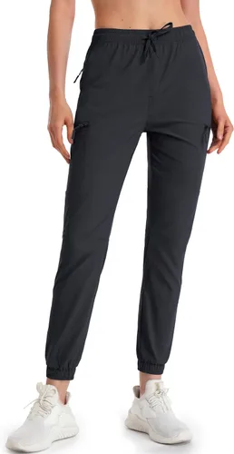 Miniatura 2 de MAGCOMSEN Pantalones deportivos de senderismo para mujer, resistentes al agua, ligeros, de secado rápido, pantalones deportivos de viaje y campamento