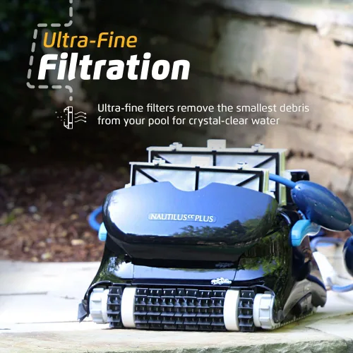 Miniatura 2 de Dolphin Nautilus CC Plus Aspiradora robótica para piscinas operada por Wi-Fi Incluye filtros ultrafinos para una limpieza definitiva, ideal