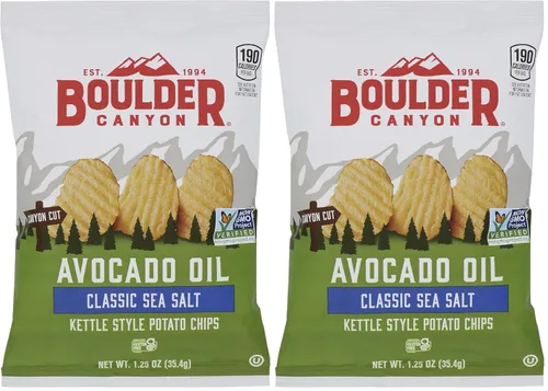 Miniatura 16 de Boulder Canyon, papas fritas Canyon Cut con aceite de aguacate, sal y pimienta, 5.25 onzas