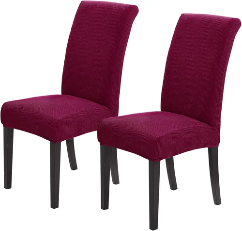 Miniatura 83 de Joccun Fundas para Sillas de Comedor Juego de 2, Fundas Elásticas para Sillas de Comedor Fundas para Sillas de Comedor Protector de Asiento, Funda