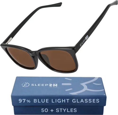 Miniatura 19 de Sleep ZM Blue Light Blocking & Light Sensitivity Glasses - 8 Lens Types for Comfort, Relaxation, Sleep & Relief - 50+ Styles