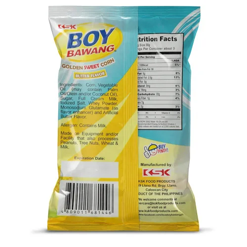 Miniatura 2 de Boy Bawang Cornick, Butter - Nueces de maíz crujientes, sabrosas y sin gluten, 3.54 onzas (3.53 oz), paquete de 3