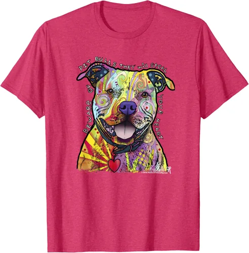 Miniatura 28 de Beware Of Pit Bulls, Dean Russo Pitbull Original - Camiseta para amantes de los perros, Negro