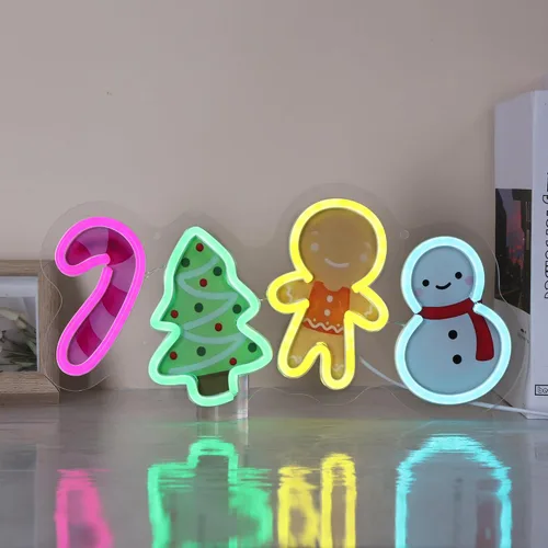 Miniatura 7 de Adorable letrero de neón de helado LED para decoración de pared, luz USB y batería para habitación de niños, dormitorio, sala de juegos, regalo