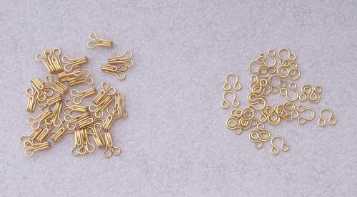 Miniatura 2 de SOWAKA 30 pares de ganchos de costura y cierres de ojos pequeños de metal de 0.7 in para sujetadores de ropa, pantalones, faldas, pantalones