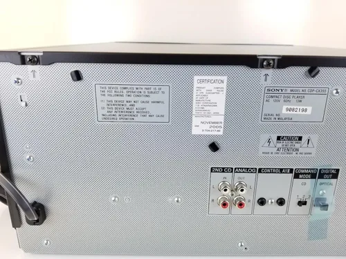 Miniatura 6 de Sony CDP-CX355 Mega Storage Compact Disc 300 CD Changer Player