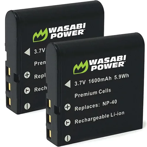 Wasabi Power Batería (paquete de 2) para Kodak LB-060 y Kodak AZ361, AZ362, AZ421, AZ422, AZ521, AZ522, AZ525, AZ526, AZ527, AZ528