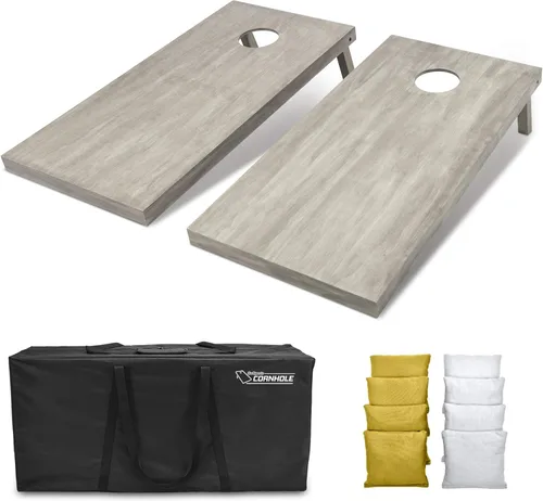 Miniatura 65 de GoSports Juego de tablas de cornhole de madera de tamaño reglamentario de 4 x 2 pies, incluye funda de transporte y bolsas de frijoles