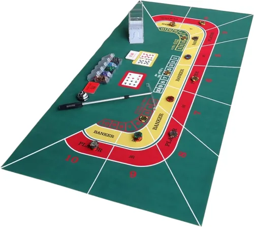 Miniatura 4 de Tapete de póquer de póquer, tapete de póquer portátil profesional para ruleta de casino, tapete de diseño de mesa plegable para juegos de póquer