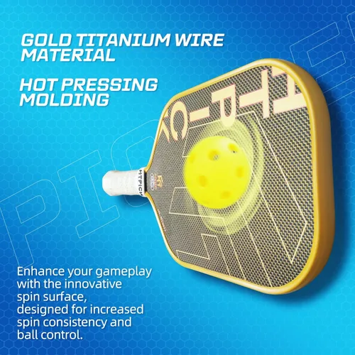 Miniatura 4 de Pickleball Paddles, Carbon Fiber Pickleball Paddle High Grit & Spin with PP Honeycomb Core 16mm Thickness and Thermoformed Elongated