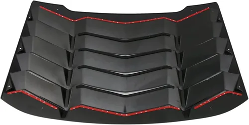 Miniatura 5 de IKON MOTORSPORTS - Rejilla para parabrisas compatible con Chevy Cruze 2016-2019, persianas para ventana trasera, parasol sin pintar, ABS negro