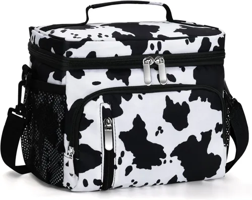 Miniatura 23 de Lonchera para Hombres, Bolsa de Almuerzo con Doble Aislamiento Reutilizable a Prueba de Fugas Bolsa Refrigeradora Portátil Bolsa de Comida para Negro