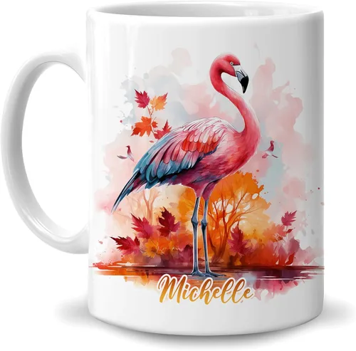 Miniatura 25 de Hyturtle Taza de café personalizada de lobo de otoño, regalos de cumpleaños para los amantes del lobo, regalos de decoración de otoño para casa