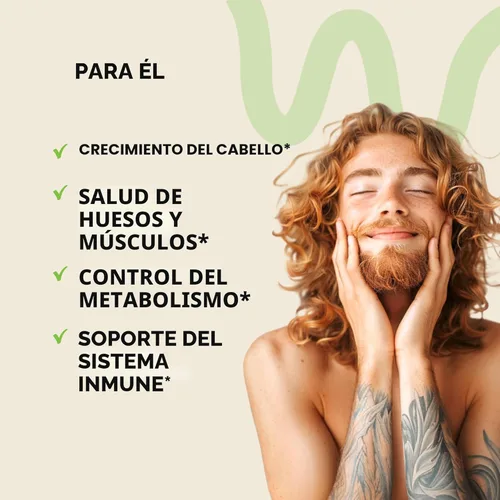 Miniatura 5 de Biotina para el crecimiento del cabello mujeres/hombres, 12000 mcg, gomitas de apoyo para la piel y las uñas + 70000 mcg de péptidos de colágeno