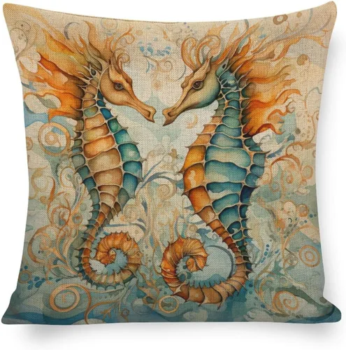 Miniatura 15 de Fundas de almohada coloridas con diseño de grupo de pájaros en un árbol, fundas de almohada frescas con pintura al óleo de pájaros en rama de árbol