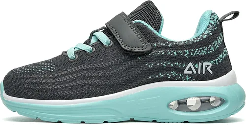 Miniatura 4 de SURRAY Zapatos deportivos para correr y caminar para niños y niñas, transpirables, antideslizantes, para gimnasio, deportes, a la moda