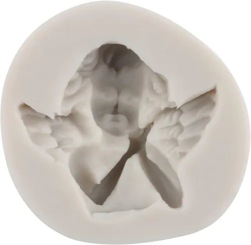 Miniatura 8 de Sijiangmold - Molde para fondant de ángeles para bebé, querubín, para decoración de tartas, moldes de silicona para baby shower, decoración