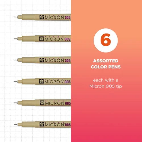 Miniatura 2 de Sakura Pigma, juego de pluma de tinta Micron en blíster
