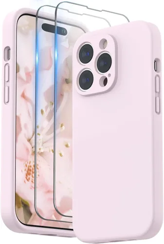 Miniatura 9 de SURPHY Funda diseñada para iPhone 14 Pro Max con protector de pantalla, (con protección de cámara y forro de microfibra suave), funda de silicona