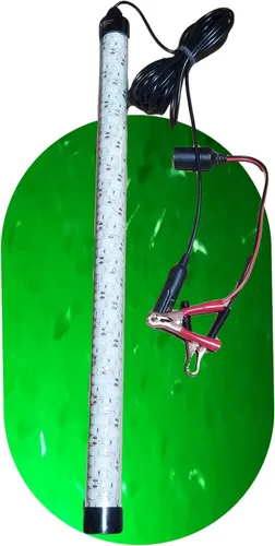 12V 25" MAXX LED Luz de pesca nocturna sumergible verde subacuática 120 vatios -10,000 Lúmenes: camarón de calamar de sombra de mierda