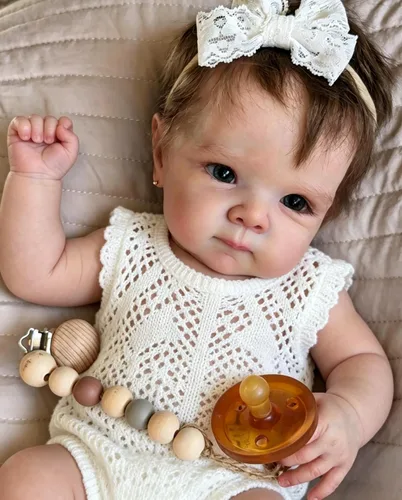 Miniatura 2 de Anano Muñeca Bebé Reborn de Cuerpo Completo de Vinilo de Silicona Suave, Bebés que Parecen Realistas como Bebé Reborn Niña, Muñecas de Bebé