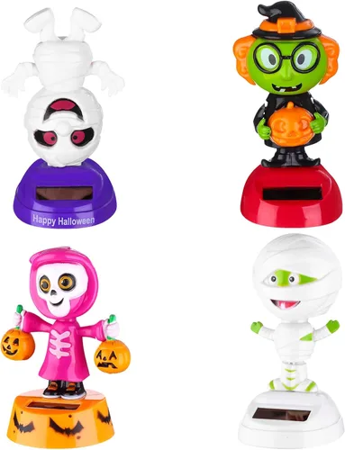 Miniatura 9 de Paquete de 4 juguetes bailarines alimentados por energía solar de Hawaii Girl Flapping Wings Flamingo Car Shaking Head Dancer Doll Hawaii Toy Swing