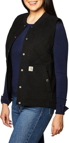 Miniatura 2 de Carhartt womens Rugged Flex Relaxed Fit Canvas Insulated Rib Collar Vest